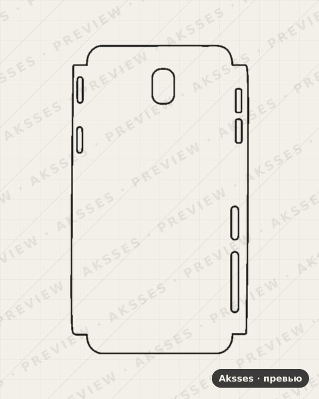Лекало для Samsung Galaxy J7 Pro, Half Cover
