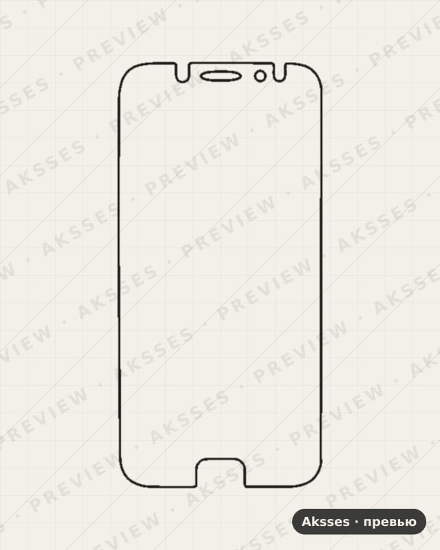 Лекало для Samsung Galaxy J7 Pro, Front Full, Matte