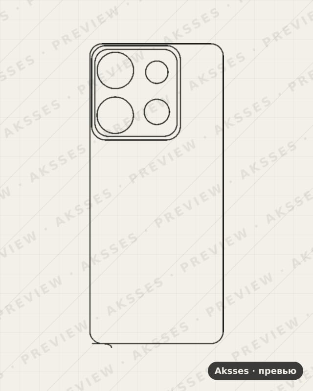 Лекало для Smart-ser. Infinix Smart 7, Back