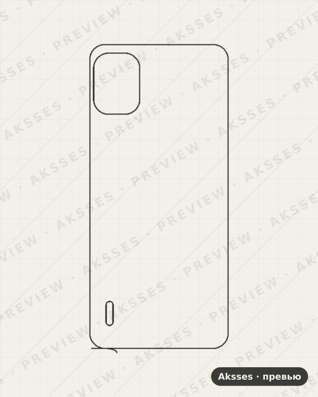 Лекало для Nokia C12, Back