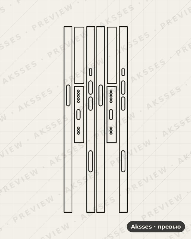 Лекало для iPhone 14, Side Part