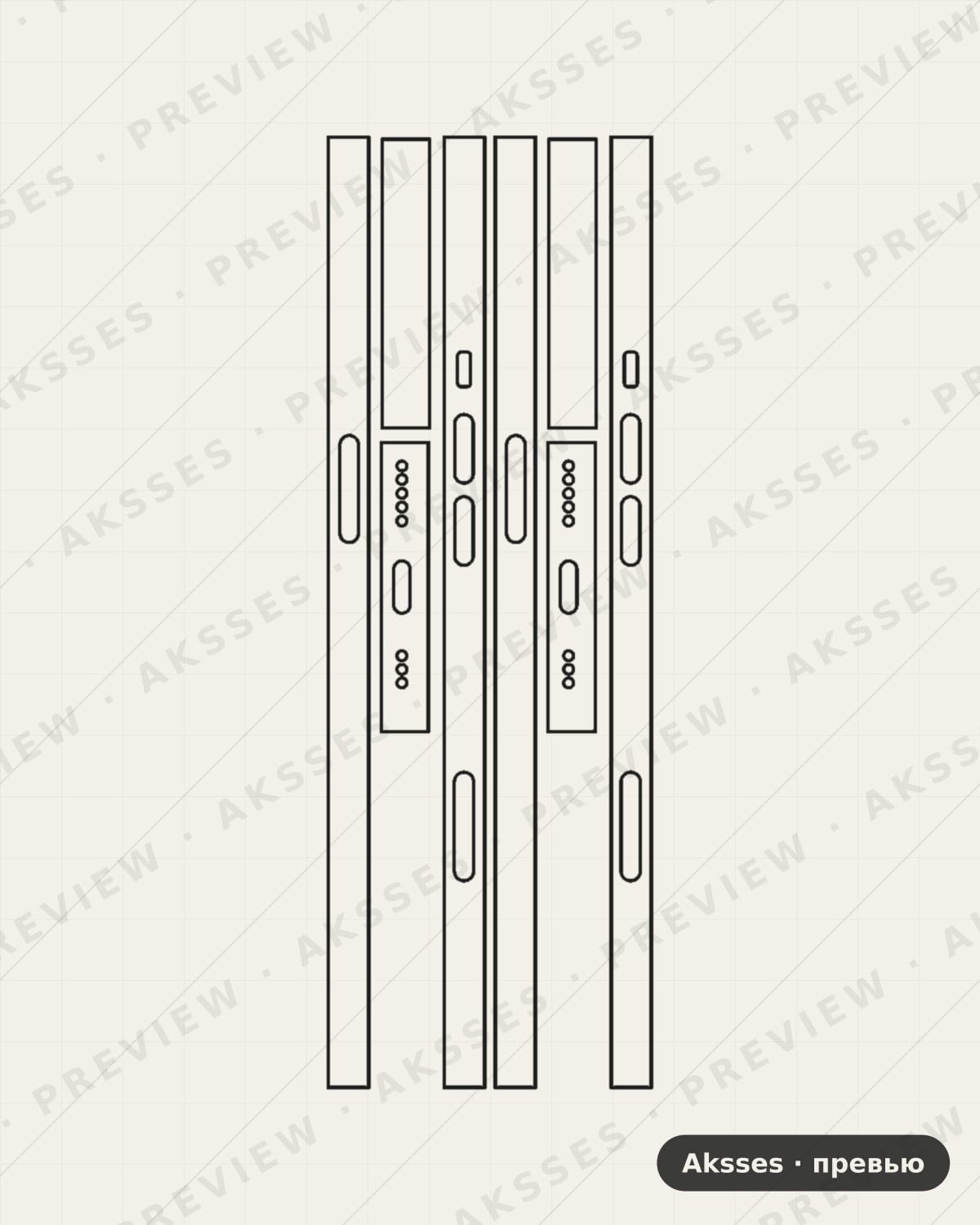 Лекало для iPhone 14, Side Part