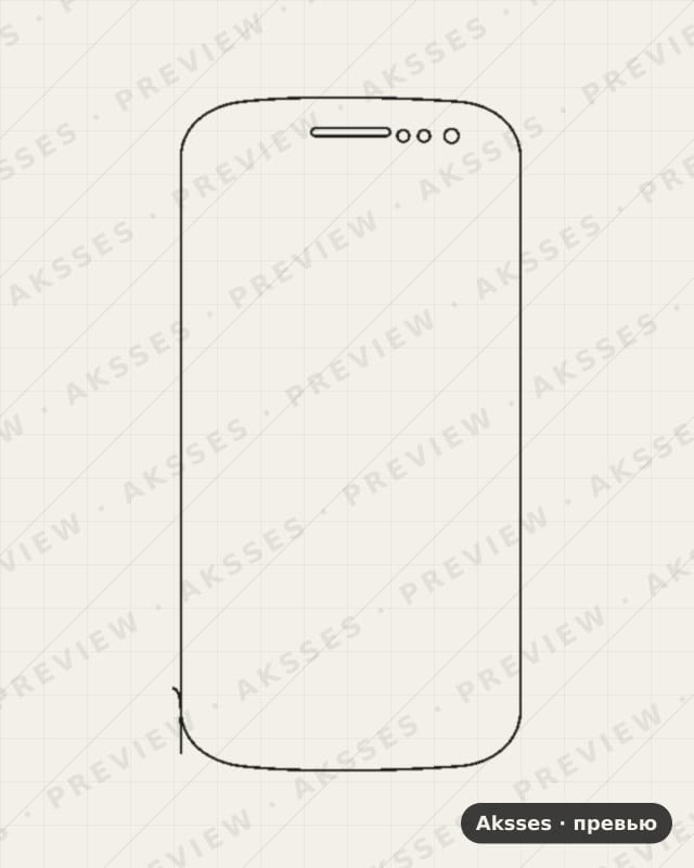 Лекало для FLY IQ451 Vista, Front Full, Matte