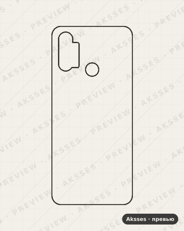 Лекало C3 —Vietnam для C-ser. REALME C3, Back Cover