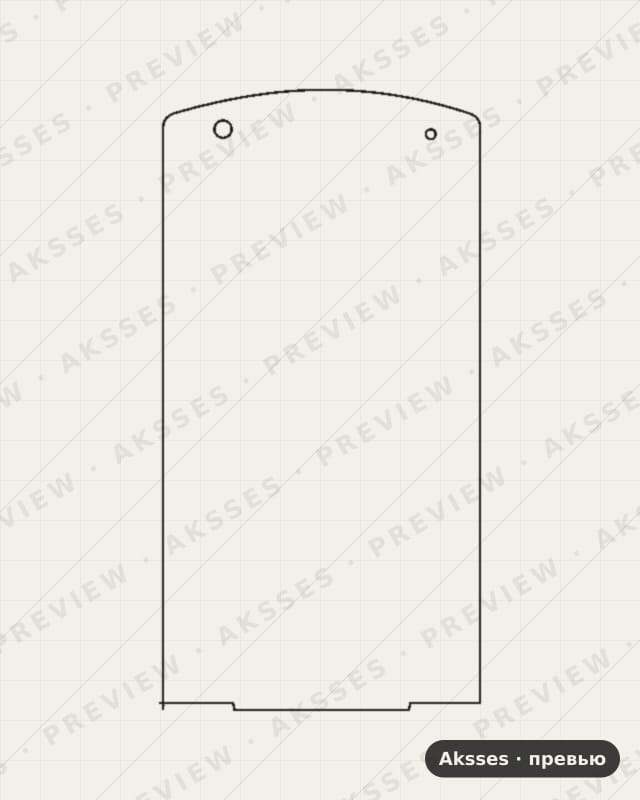 Лекало для Kyocera KDDI TORQUE G02, Front Full, Matte