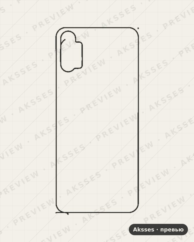 Лекало для C-ser. REALME C3, Back Cover