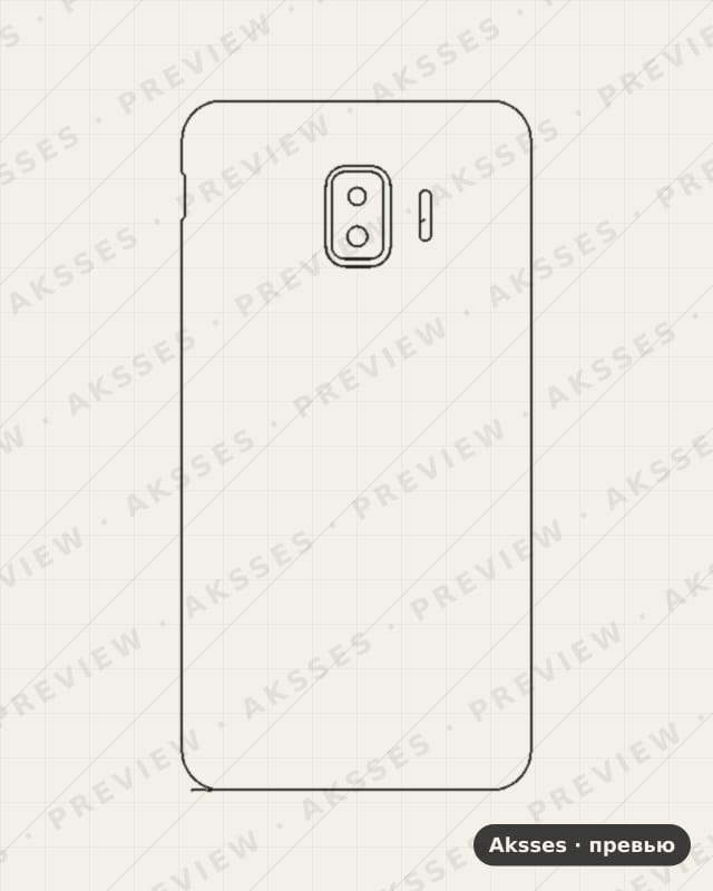 Лекало для Samsung Galaxy J2 Core, Back Cover