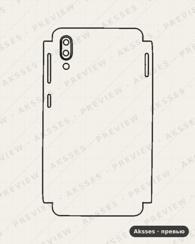 Лекало для Samsung Galaxy M20, Half Cover