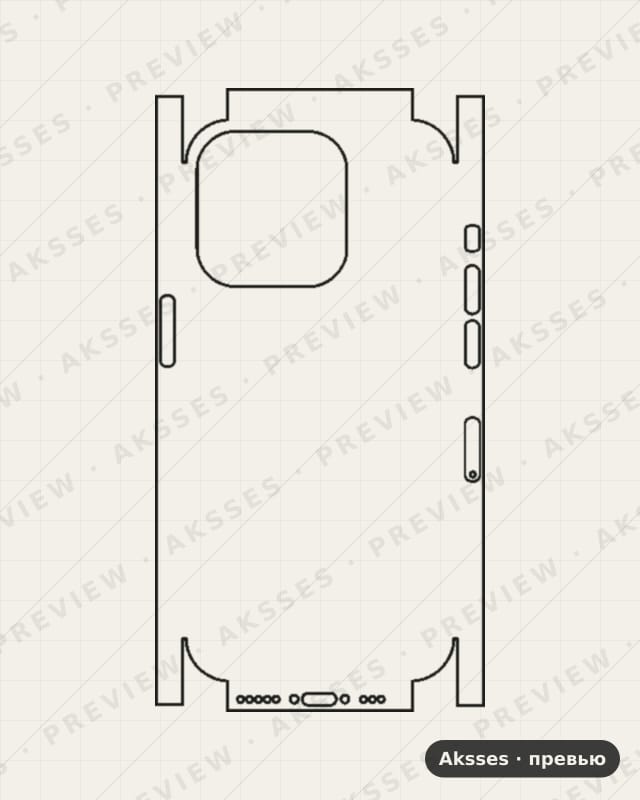 Лекало iPhone 14 Pro V2 для iPhone 14 Pro, All Inclusive, Clear