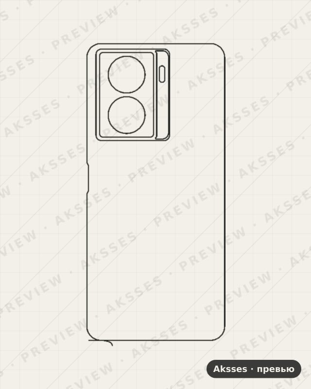 Лекало для Vivo iQOO Z7X, Back