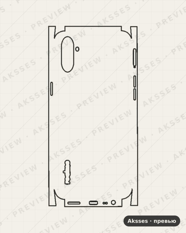 Лекало для C-ser. REALME C3, All Inclusive, Logo