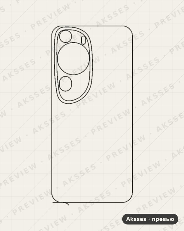 Лекало для Huawei P60 Art, Back