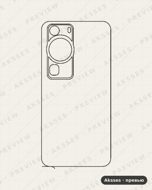 Лекало для Huawei P60 Pro, Back