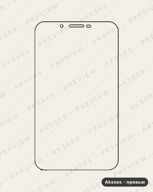 Лекало для AllView Viva H7, Front Full, Matte