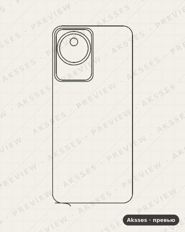 Лекало для Vivo Y11 (2023), Back