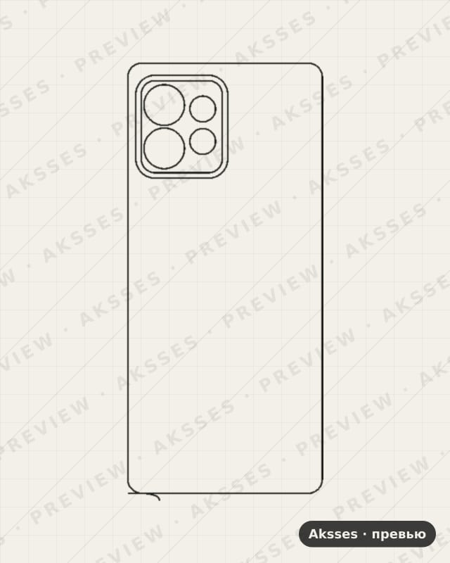 Лекало для Motorola Edge 40 Pro, Back