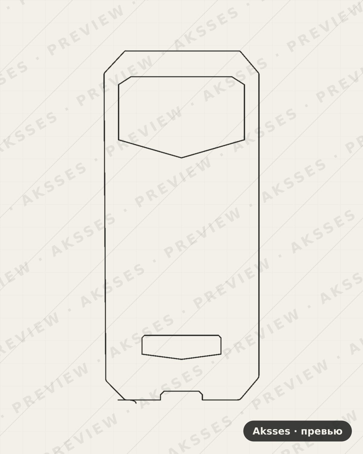Лекало для Doogee V Max, Back