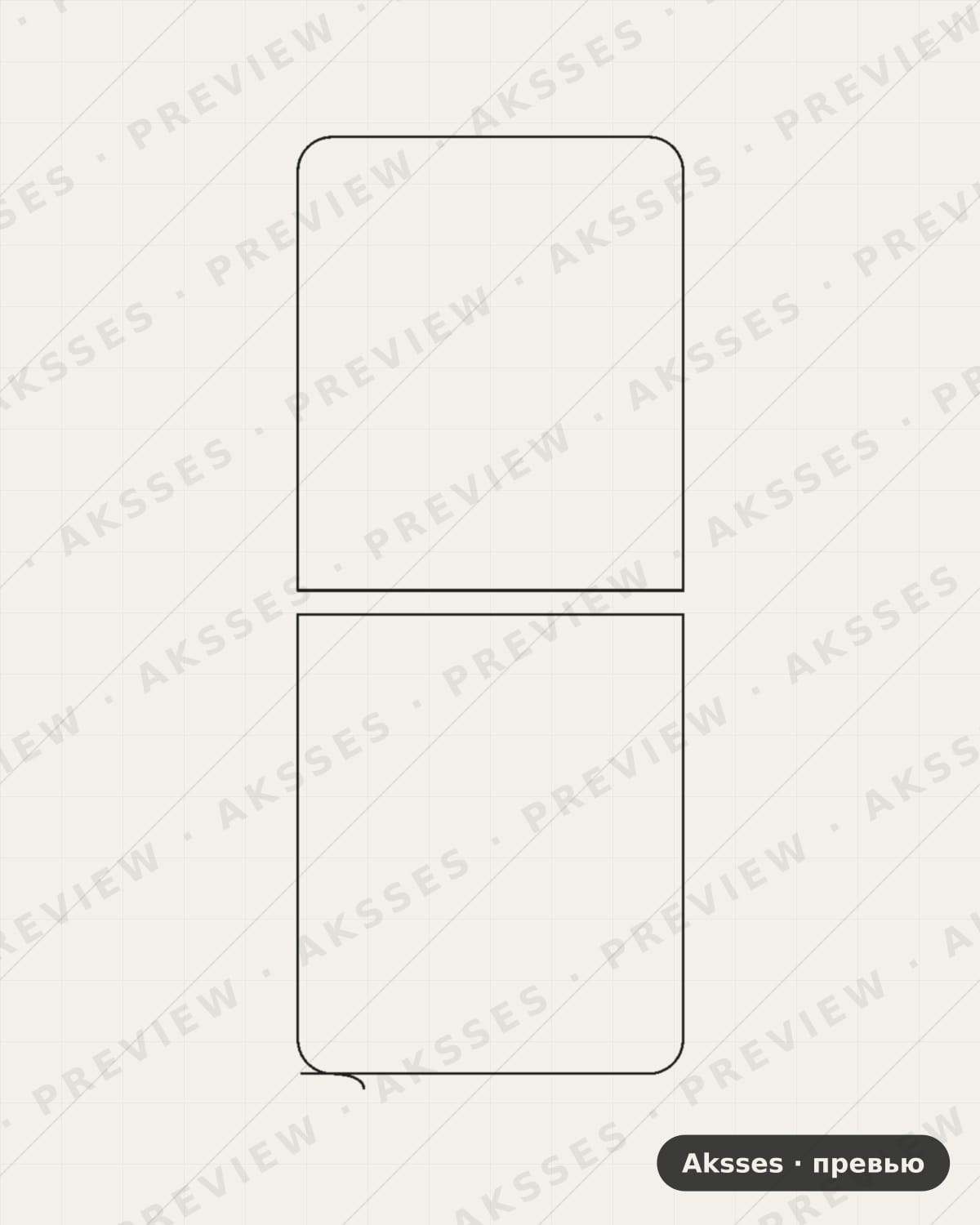 Лекало Galaxy Z Flip 4 V2 для Samsung Galaxy Z Flip 4, Front Full