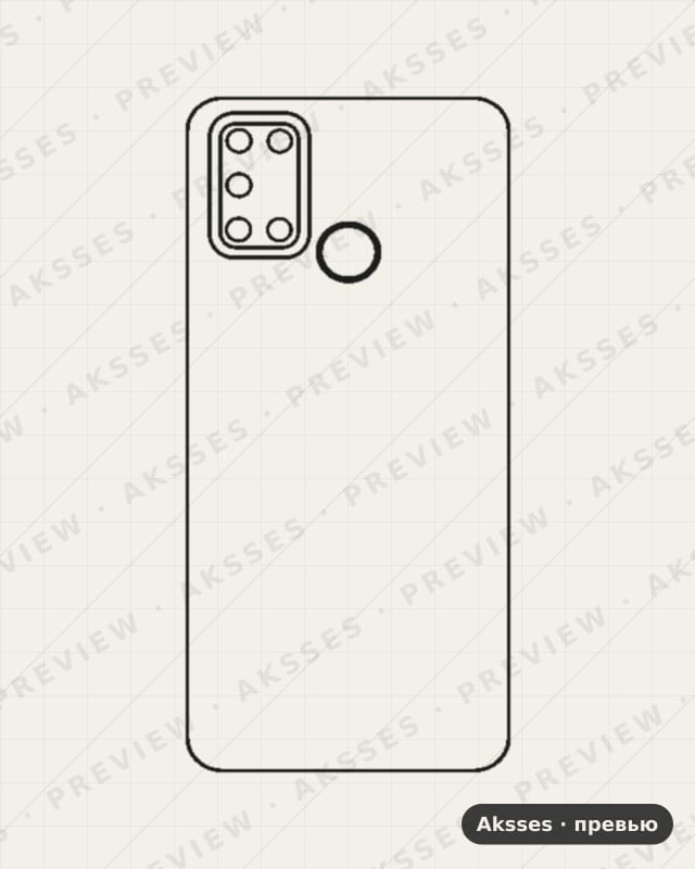 Лекало 1,2,3,5,6,7,8,9,10-REALME 7i для Realme 7i, Back