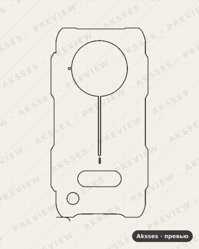 Лекало для Doogee S35T, Back