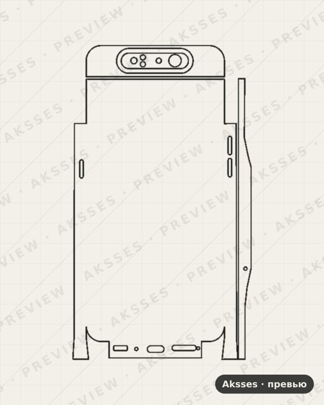 Лекало A01, A02, A03, A1, A2, A3, A4, A5, A6, A7, A8, A9 A80 для Samsung Galaxy A80, All Inclusive