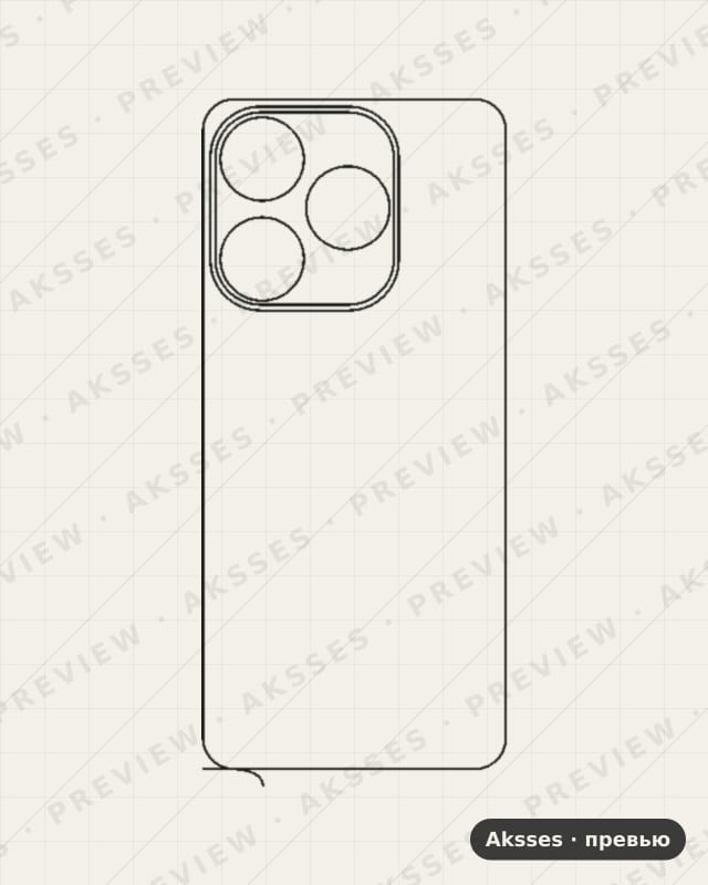 Лекало для ser. TECNO Spark 10, Back