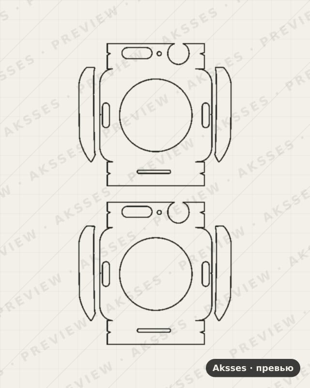 Лекало Watch Series 7 45mm V2 для Apple Watch Series 7, All Inclusive
