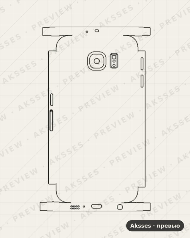 Лекало S10, S11, S2, S20, S21, S22, S3, S4, S5, S6, S7, S8, S9, S105 S6 для Samsung Galaxy S6, All Inclusive
