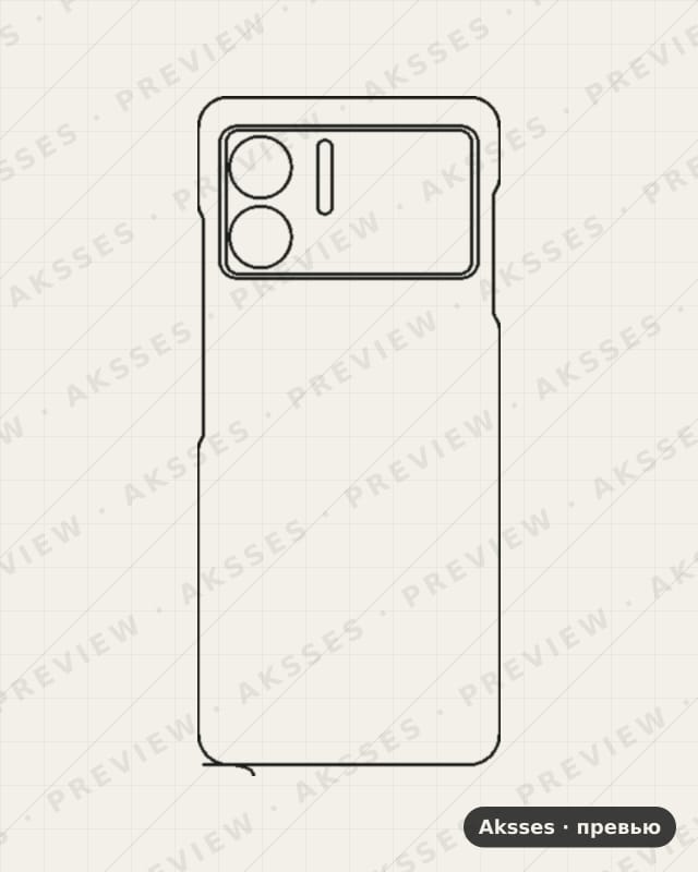 Лекало для Doogee X98, Back
