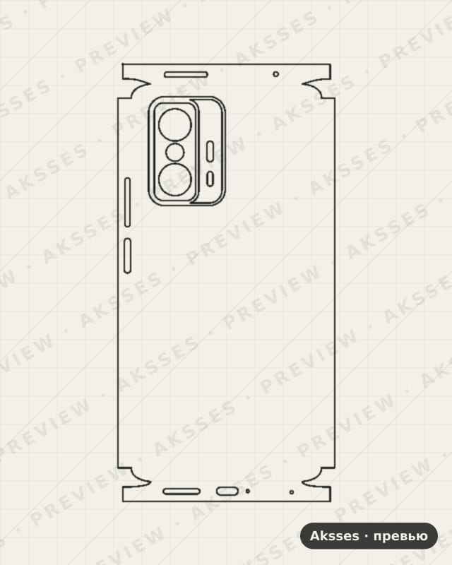 Лекало для Xiaomi Mi 11T, All Inclusive