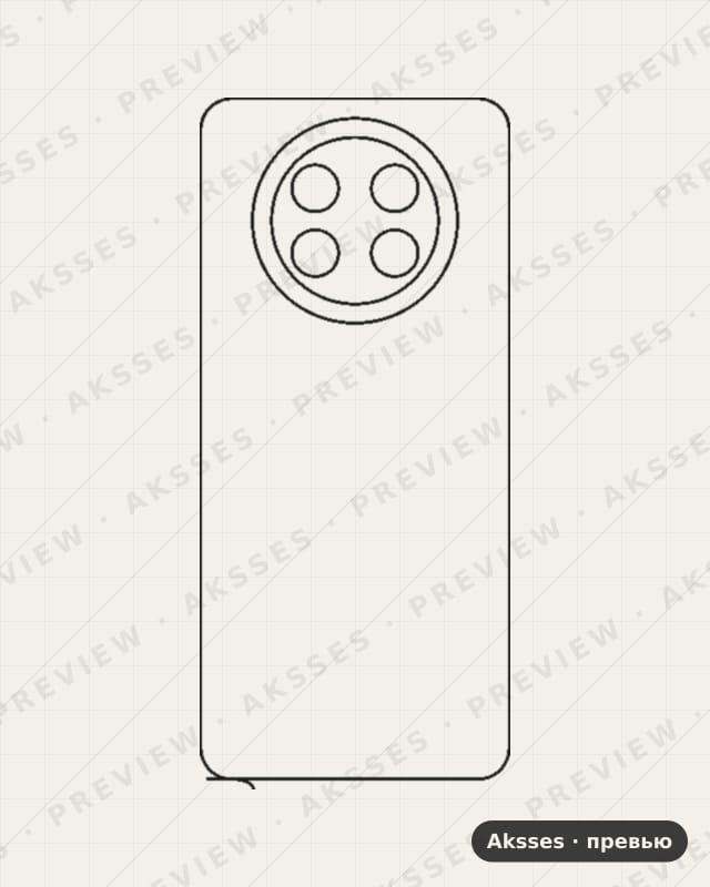 Лекало для Huawei Enjoy 60X, Back