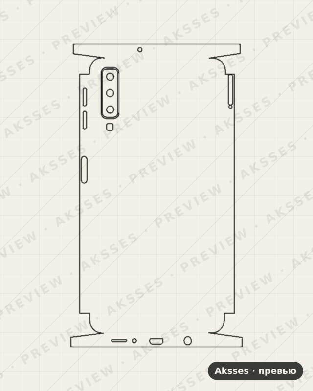 Лекало A01, A02, A03, A1, A2, A3, A4, A5, A6, A7, A8, A9 A7-2018 для Samsung Galaxy A7 (2018), 背膜全包