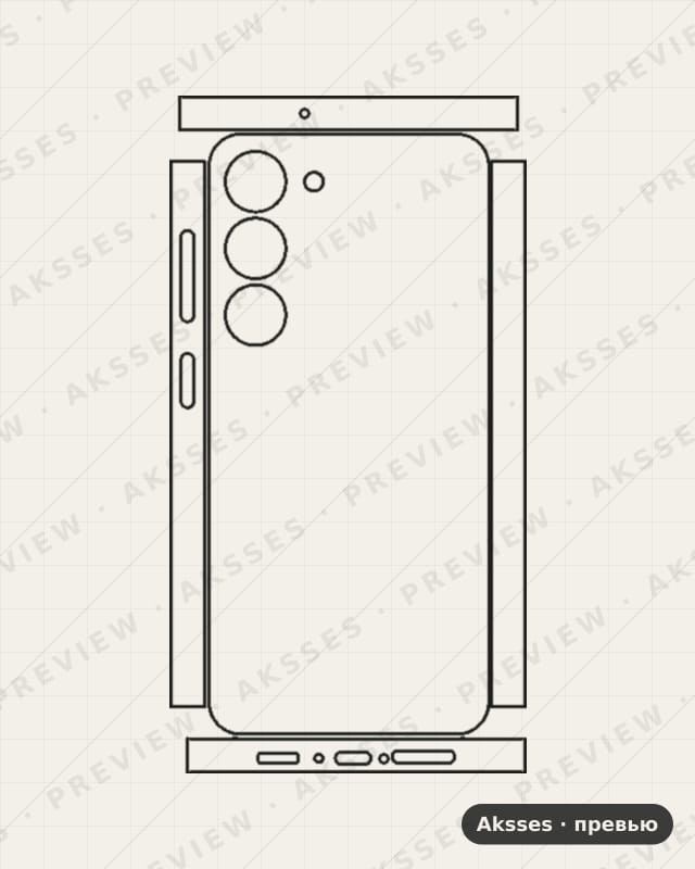 Лекало для Samsung Galaxy F23, 360°