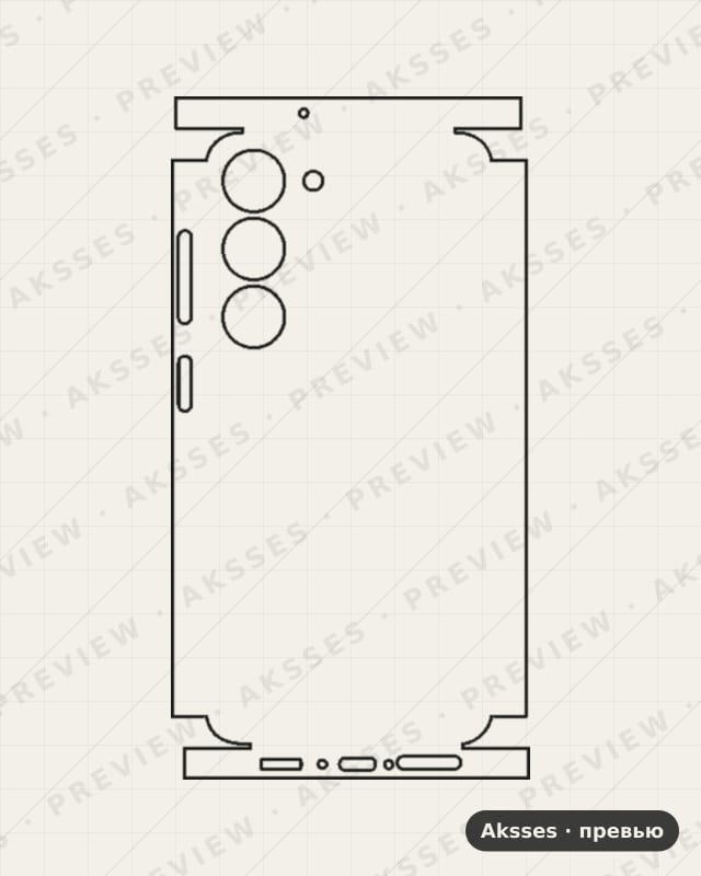 Лекало Galaxy F23 V2 для Samsung Galaxy F23, All Inclusive