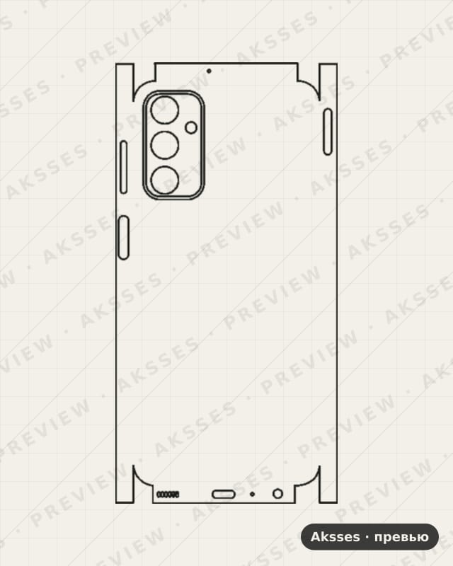 Лекало для Samsung Galaxy F23, All Inclusive