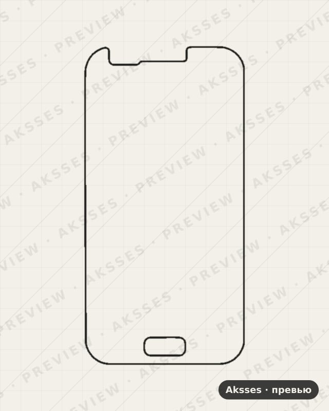 Лекало для Samsung Galaxy J1 (2015), Front Full