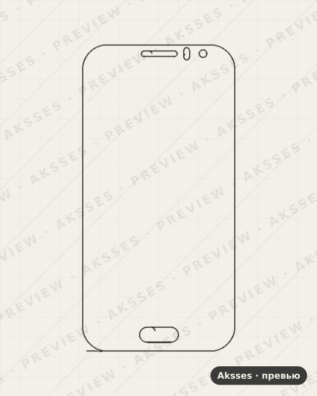 Лекало для Samsung Galaxy J1 Ace, Front Shell