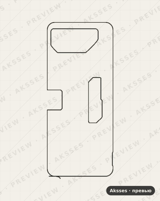 Лекало для Asus Rog Phone 7 Ultra, Back