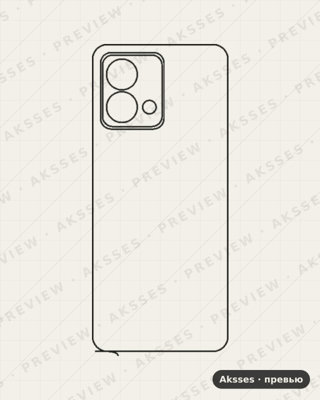 Лекало для Motorola G Stylus (2023), Back