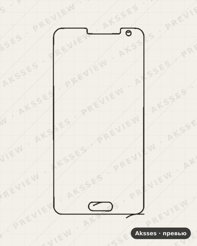 Лекало для Samsung Galaxy A3 (2014), Front Shell