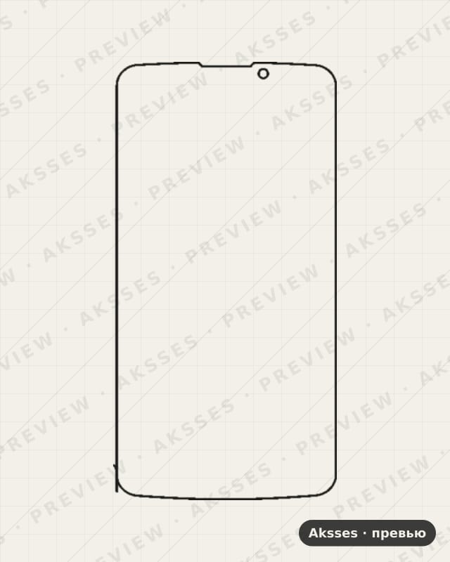 Лекало для Philips Xenium V387, Front Shell, Matte