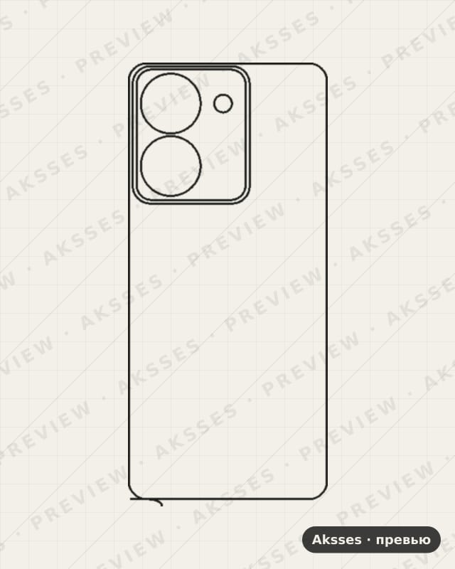 Лекало для Vivo Y78, Back