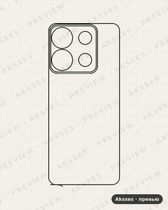 Лекало для Smart-ser. Infinix Smart 7 HD, Back