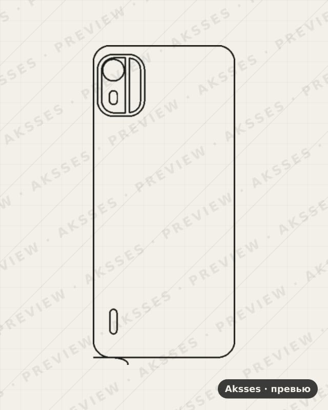 Лекало для Nokia C12 Pro, Back
