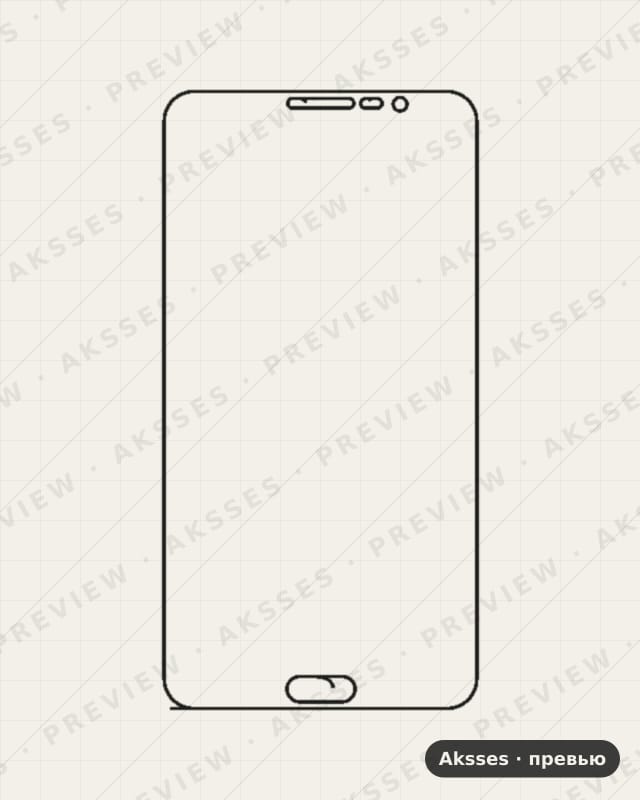 Лекало для S - Others Galaxy Mega 2, Front Full