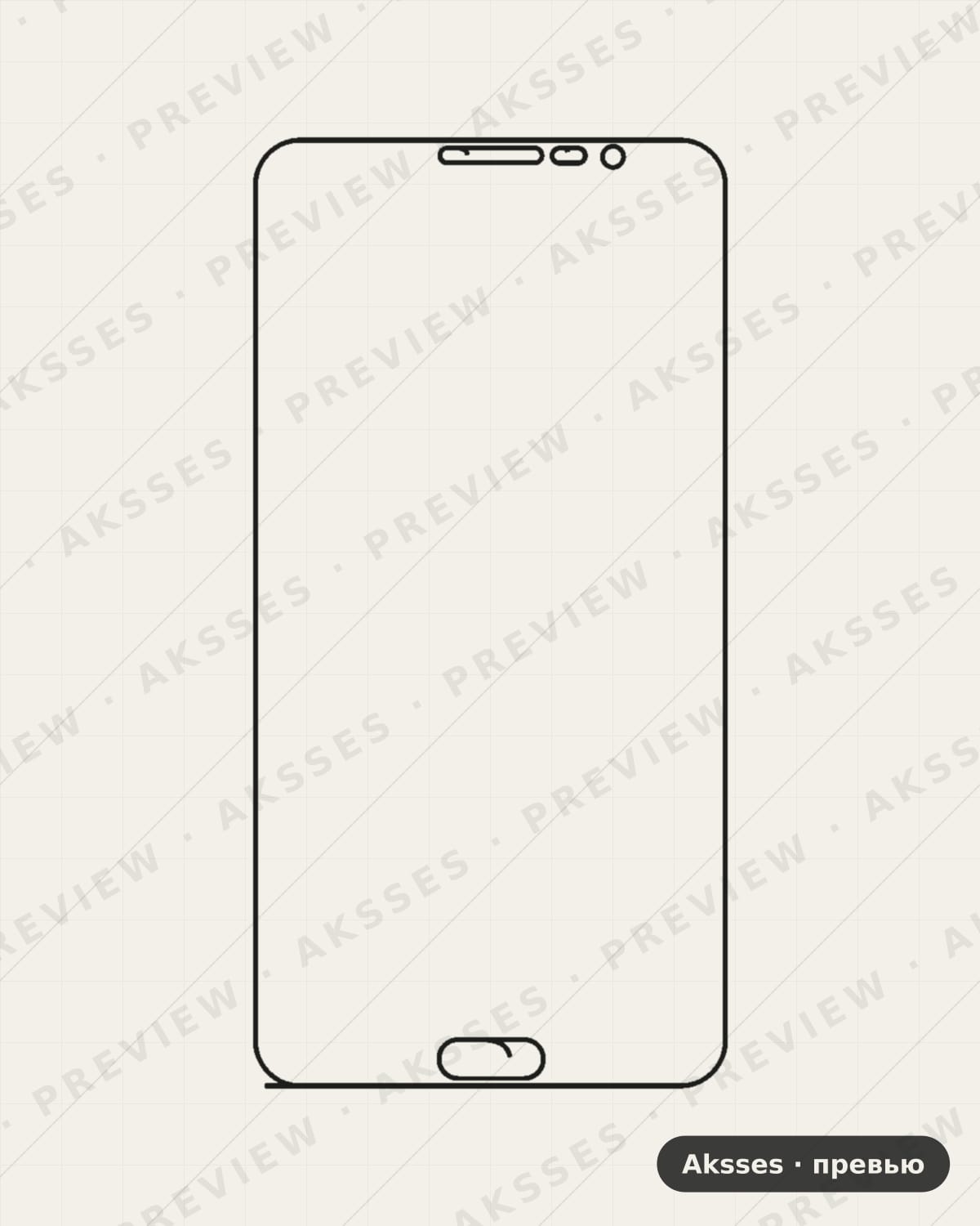 Лекало для S - Others Galaxy Mega 2, Front Shell