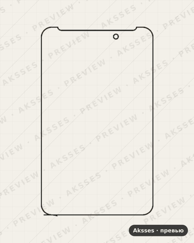 Лекало для Asus Fonepad 7 FE170CG, Front Full, Matte