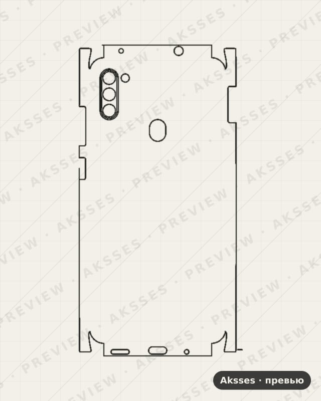 Лекало для Samsung Galaxy M11, All Inclusive