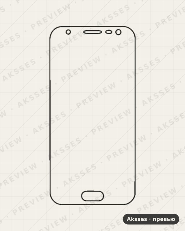 Лекало Galaxy J3 Pro—-Z для Samsung Galaxy J3 Pro, Front Full