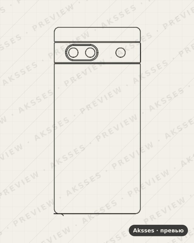 Лекало для Google Pixel 7a, Back